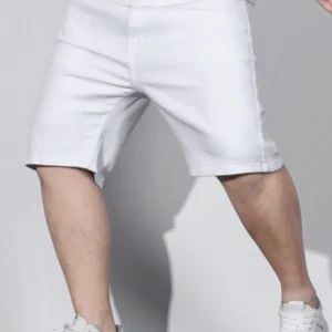 Men Cotton Slant Pocket Bermuda Denim Shorts